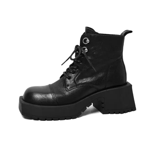CAMEIDO Мартинсы Черные Женские
