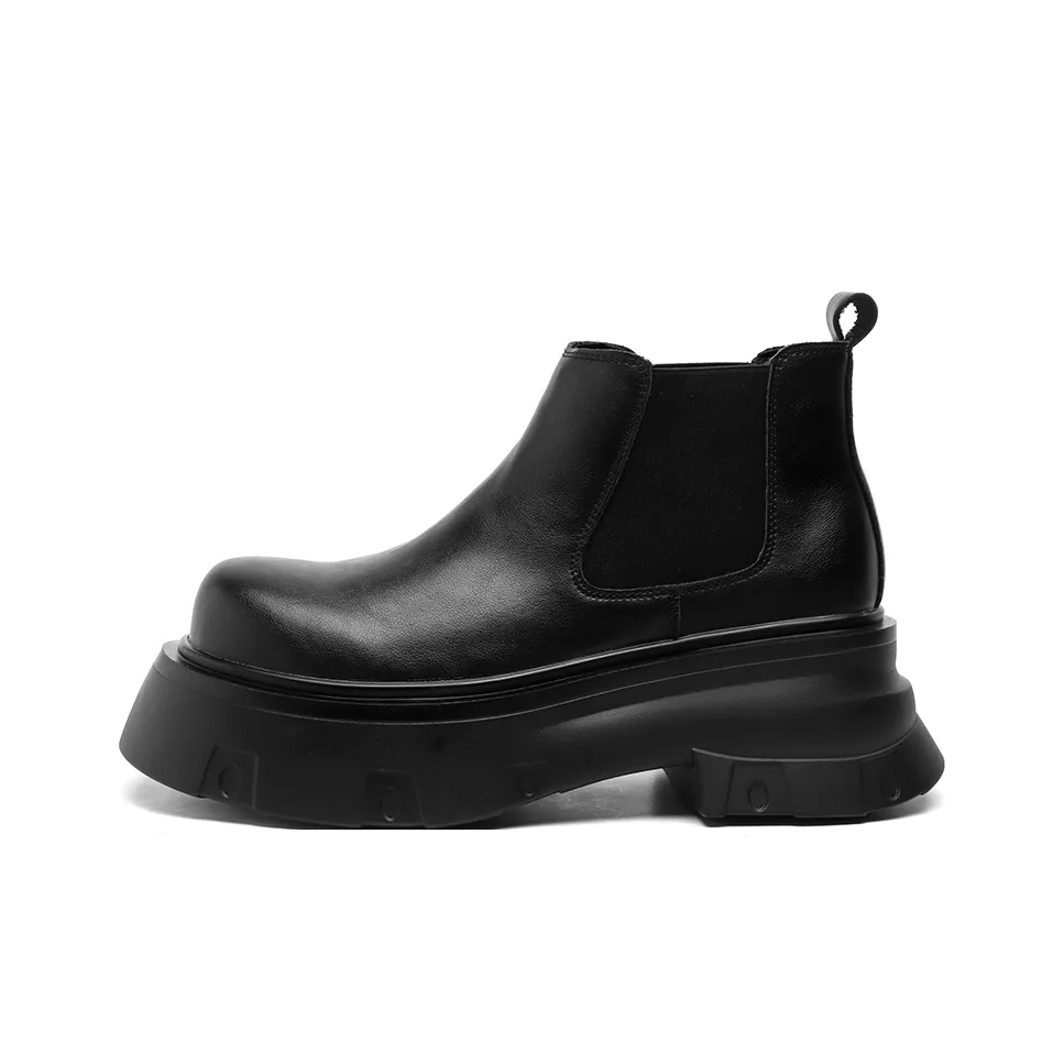 BANGNEY Short Chelsea Boots Men's Black