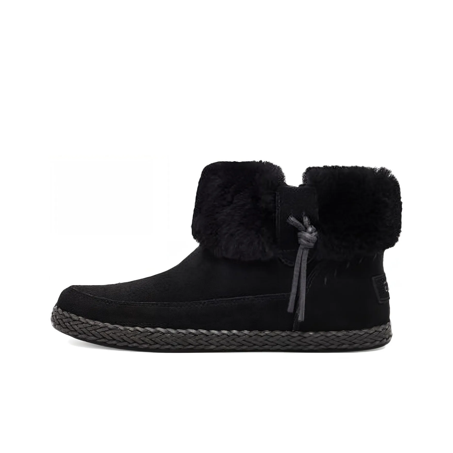 UGG Elowen Fleece Lined Snow Boots Black Women's