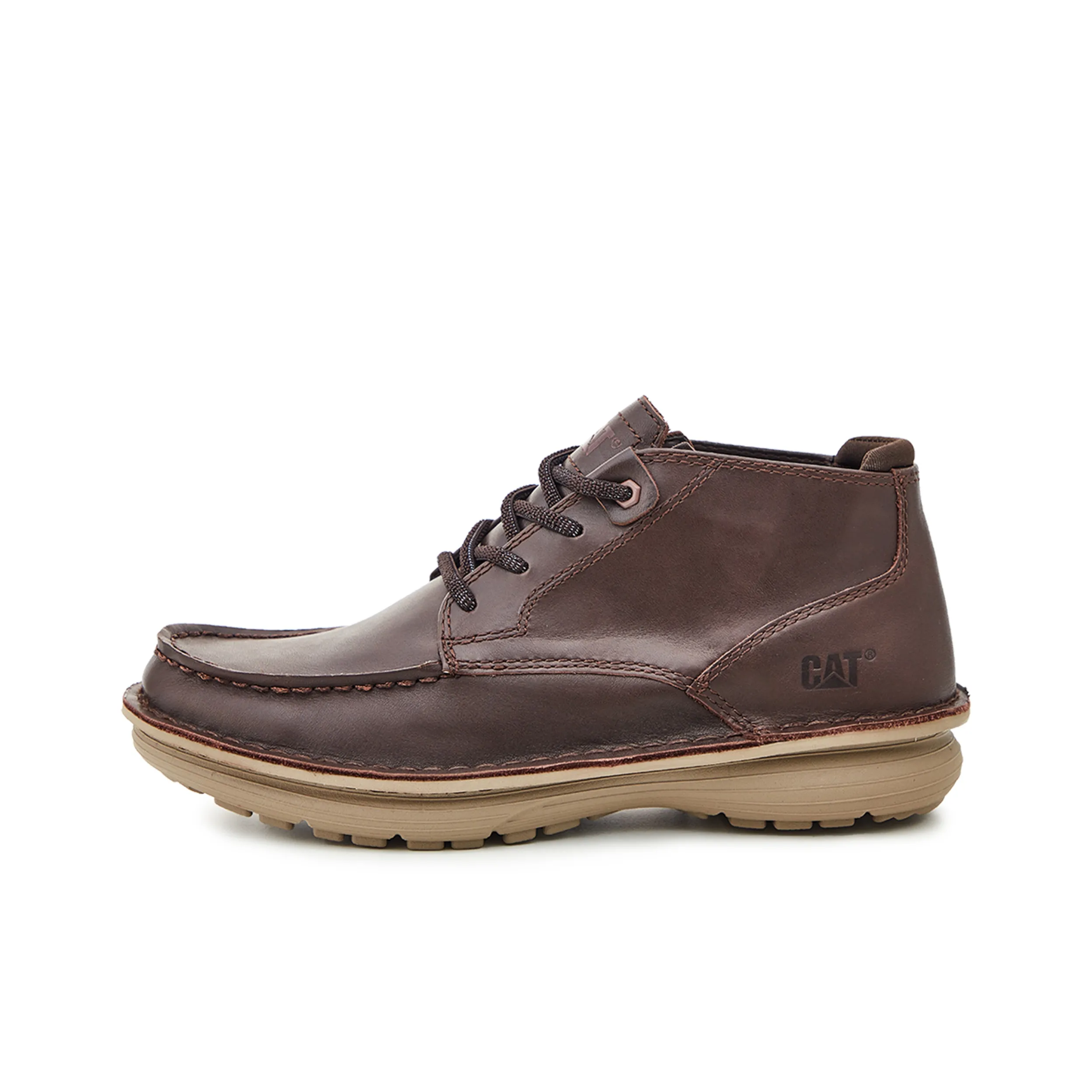 CAT SONAR Collection Casual Comfortable Low-Top Workwear Shoes Dark Brown