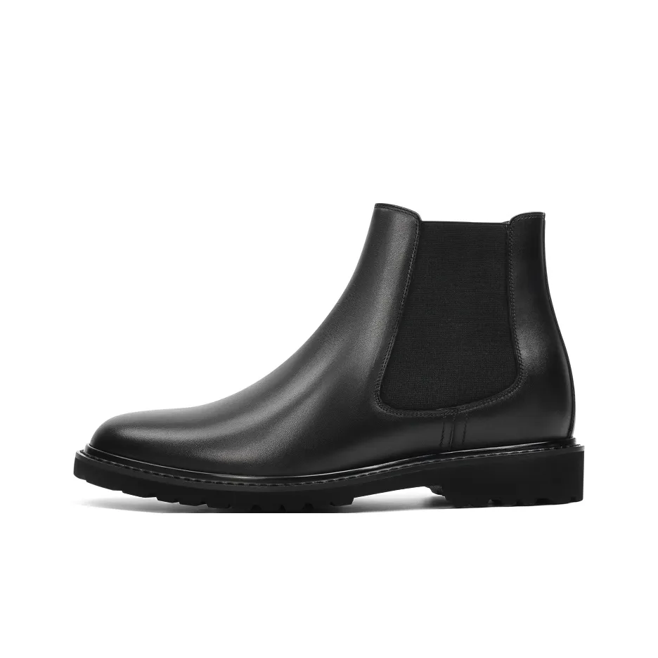 He Jinchang Короткий Челси Мужской Черный