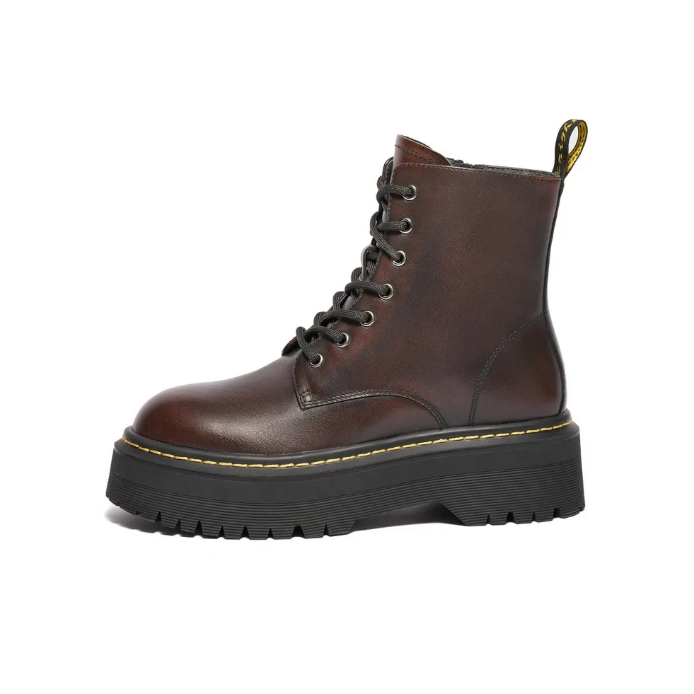 BELLE 14cm Martin Boot 5,5CM Женские Черный Коричневый