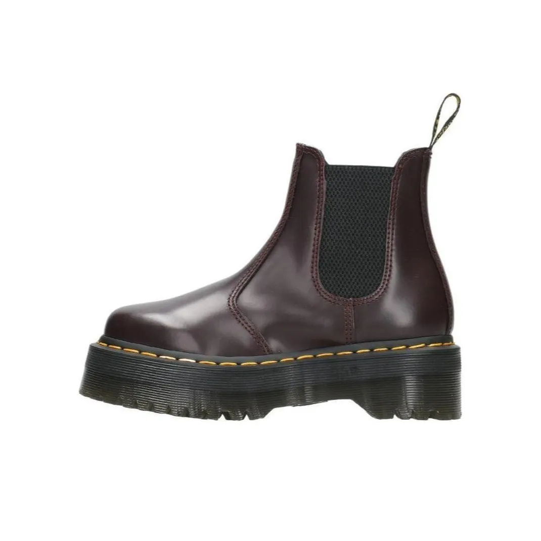 Dr.Martens Короткий Челси Женские Бордовый