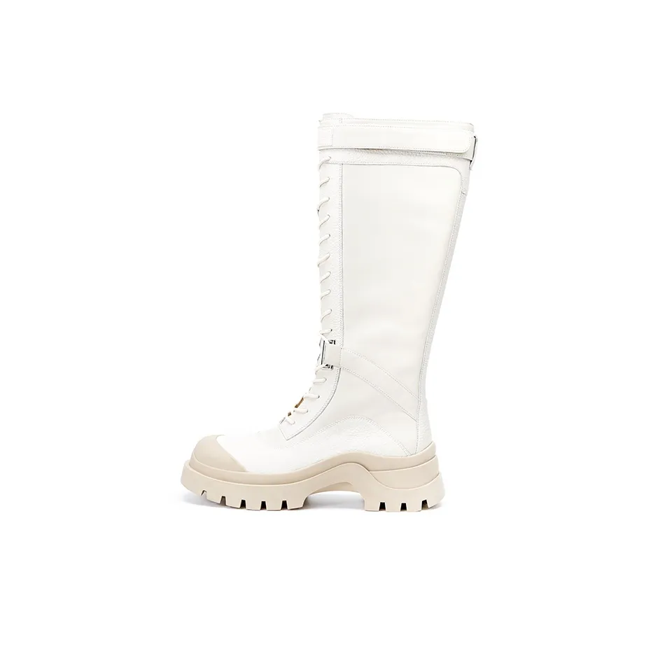 R'AZZURRO Knee high Boots Women's Cloud White