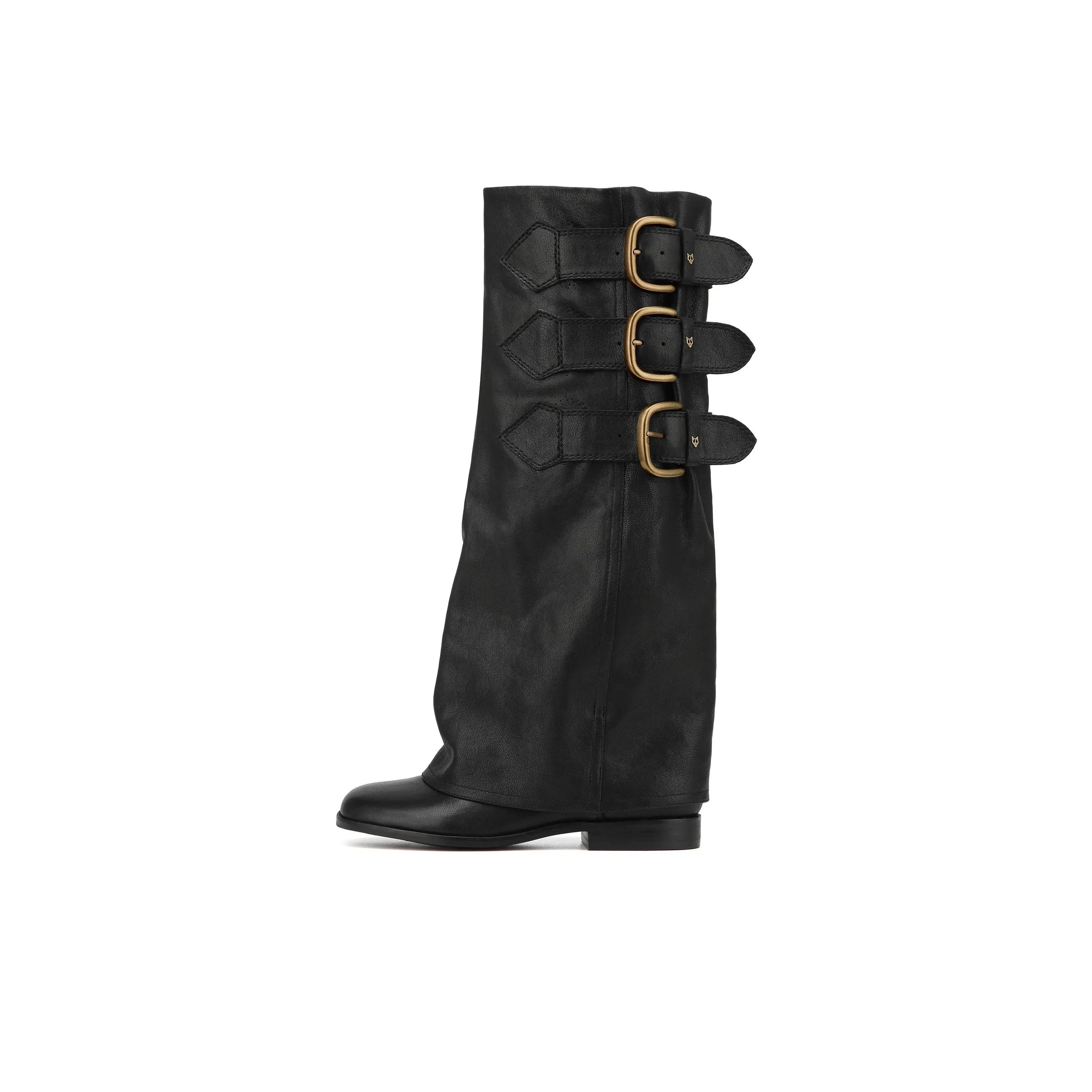 Naked Wolfe Knee high boots Force 2cm Women's Black