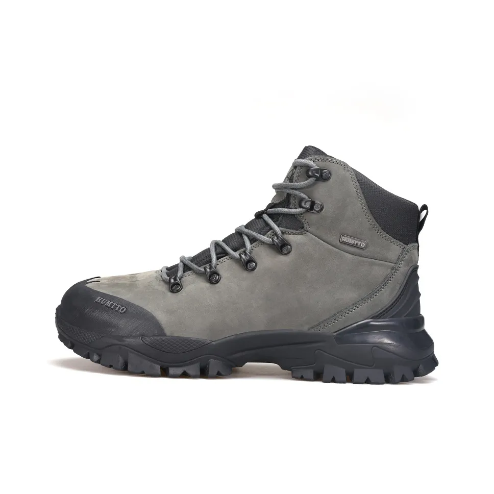 HUMTTO Slip Resistant Cushioning Thermal Short Snow Boots Men's Dark Gray