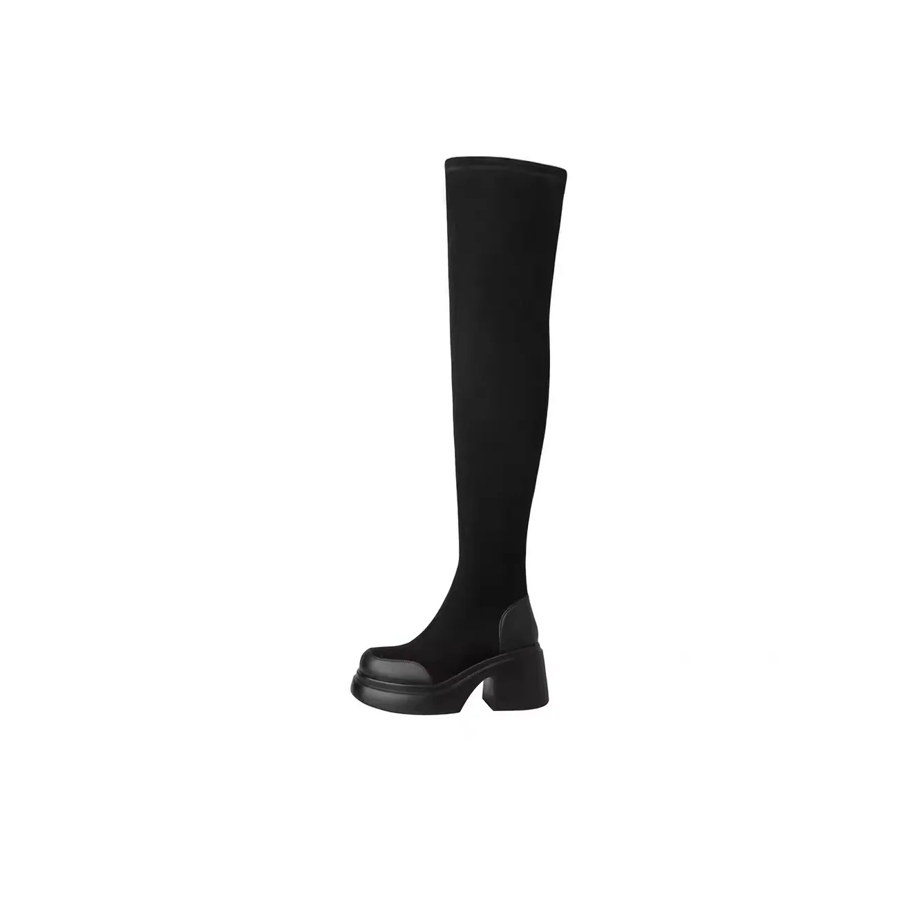 Moon Veil Over-the-knee Boots Women's Black
