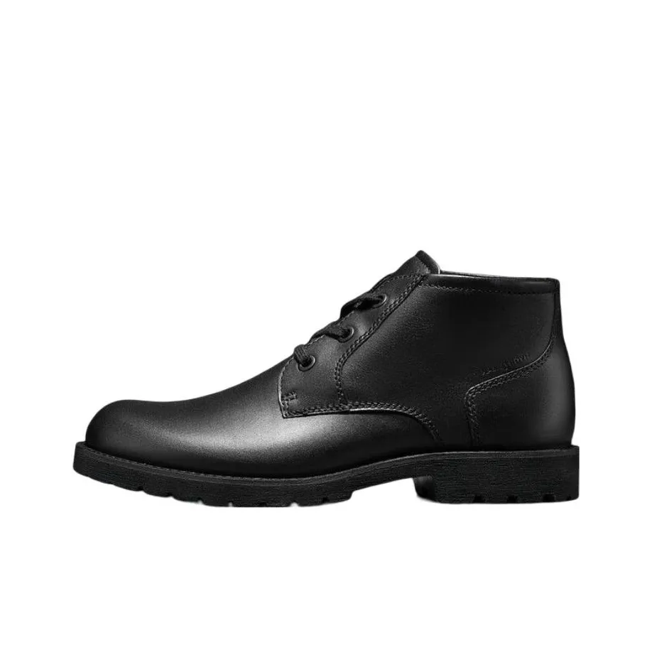 Ecco Ankle Length Martin Boot Men's Black