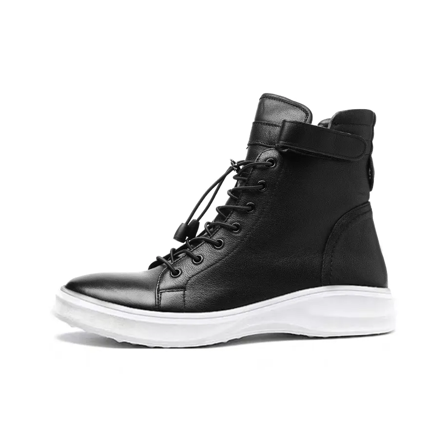 YEDANI Ankle Boots 4cm Men's 0Black With White Sole