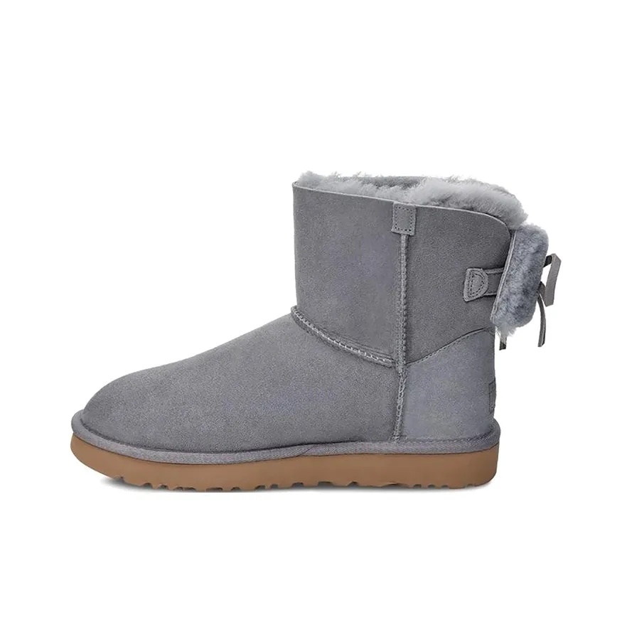 UGG Классический Dudble Арочный Мини Теплоизоляционный Короткий Снеговик Женские Синий Серый