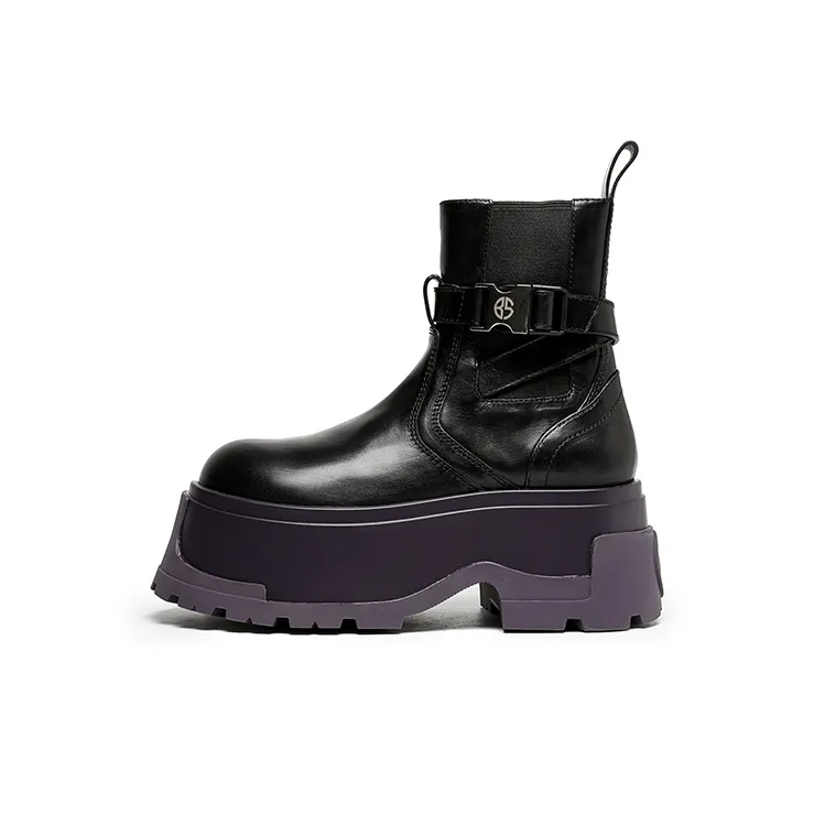 BLOCCO5 Пряжка Декоративная Увеличение Высоты Короткий Челси 6,5 см Женский