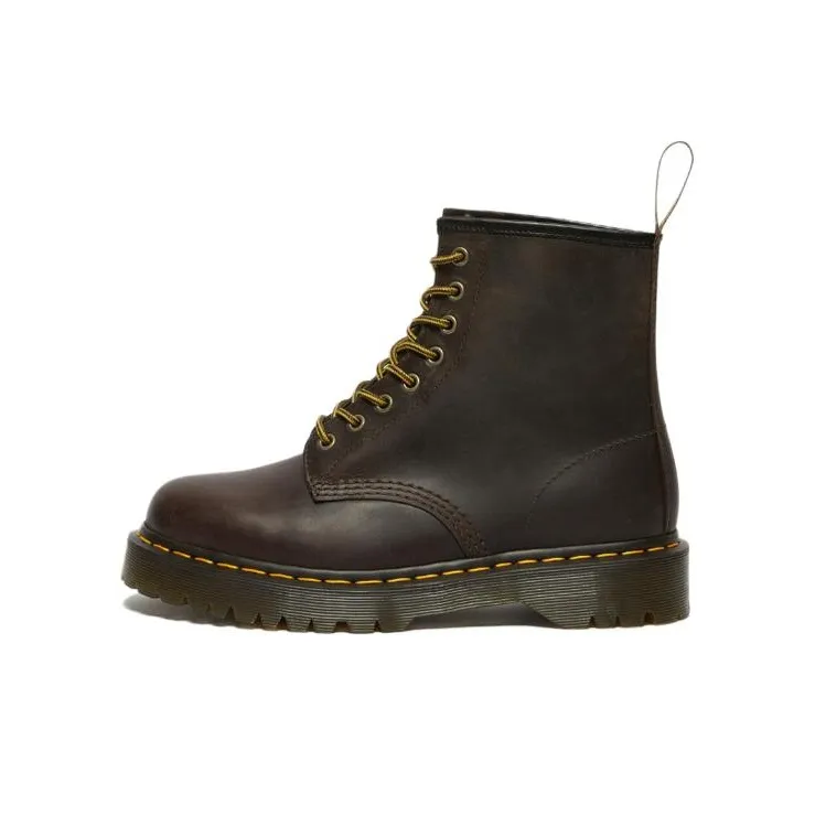 Dr. Martens 1460 Bex Crazy Horse Leather Lace Up Boots 'Dark Brown'