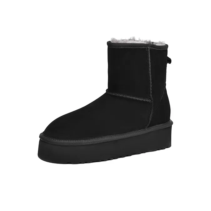 FLOWERSKAM Thermal Abrasion Resistant Short Snow Boots Women's