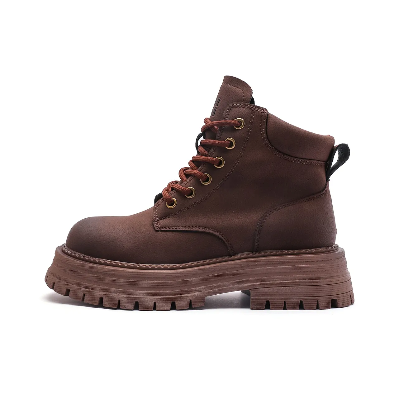 Mengsai Короткий Мартин Boot Женские Коричневый