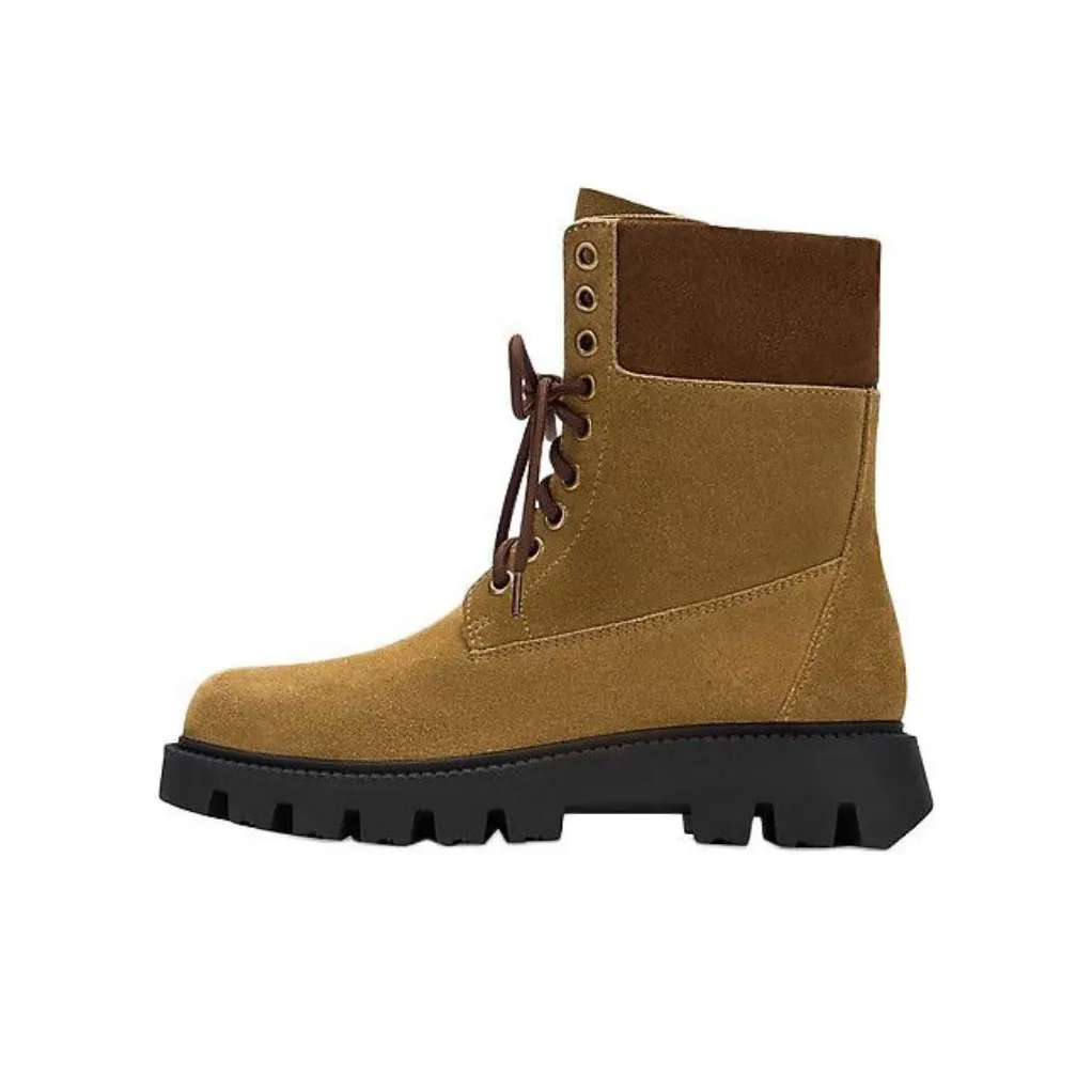 73Hours Праздник Музыкальный фестиваль Короткий Мартин Boot 4CM Женские Коричневый