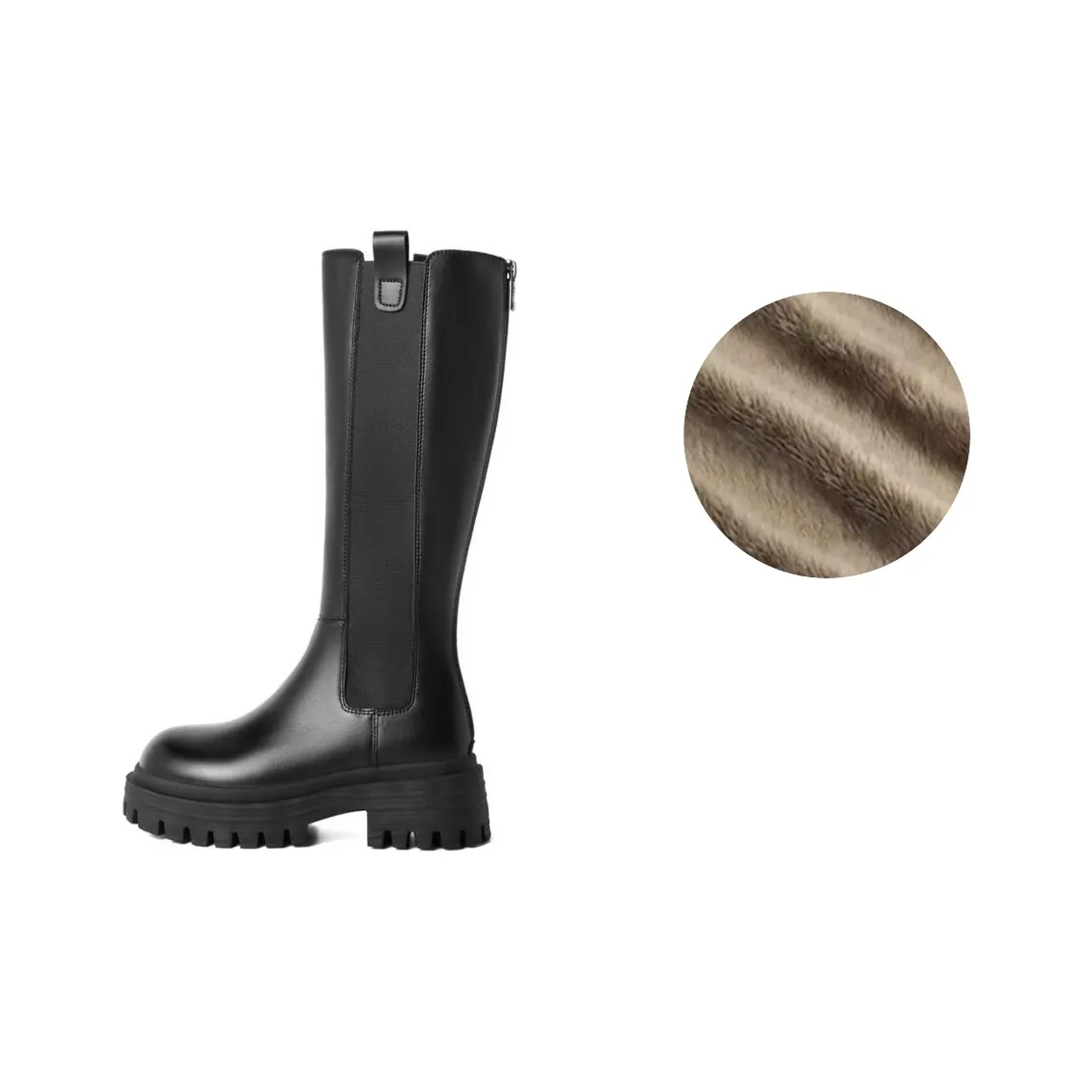 BELLE Cavalier Boots Knee-high Boots 5cm Women's