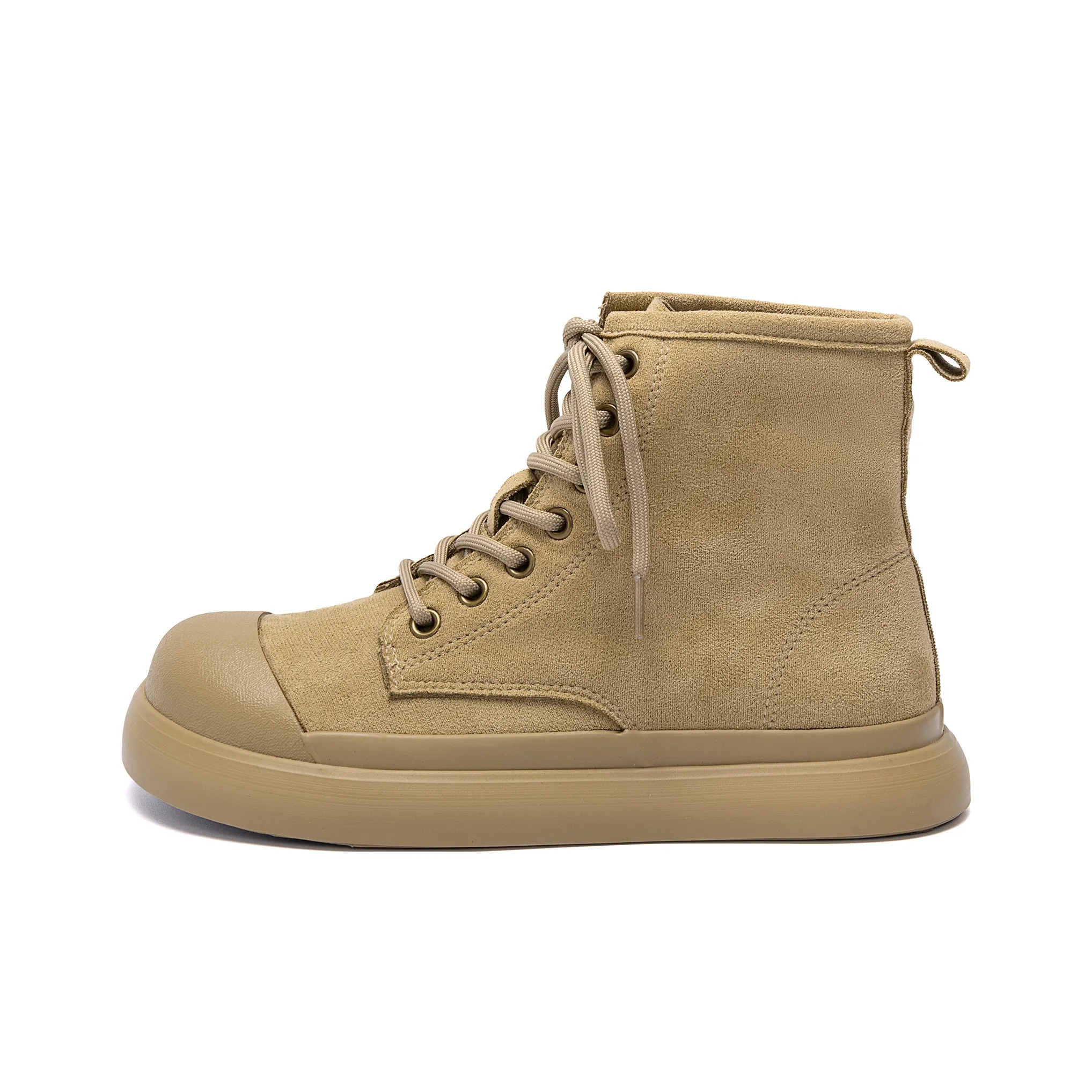 HUANQIU Короткий Мартин Boot Женские Бежевый