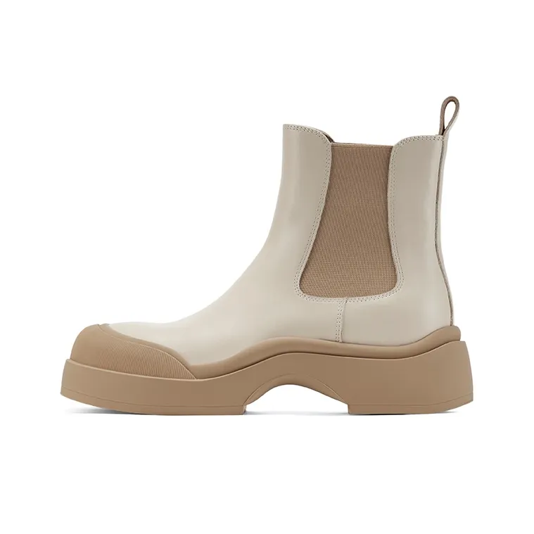 GG CC Платформа Ботильоны 12 см Коммутирование Универсальный Челси Женские