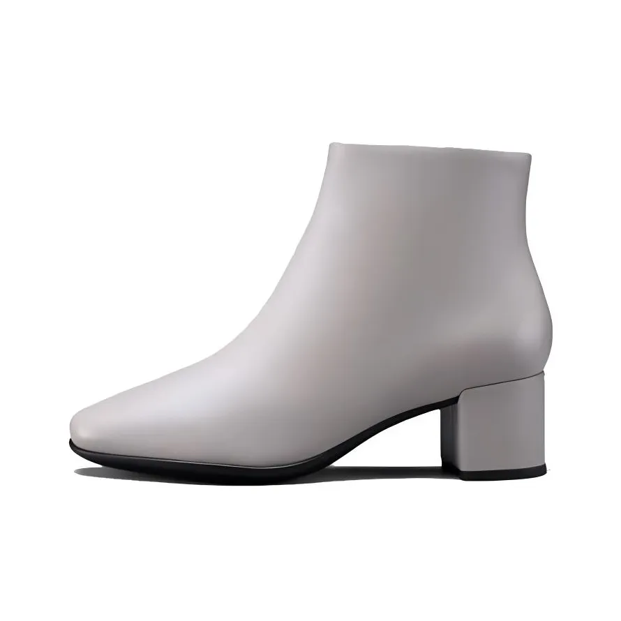 Ecco Ankle Boots 5cm Women's Gray Pink