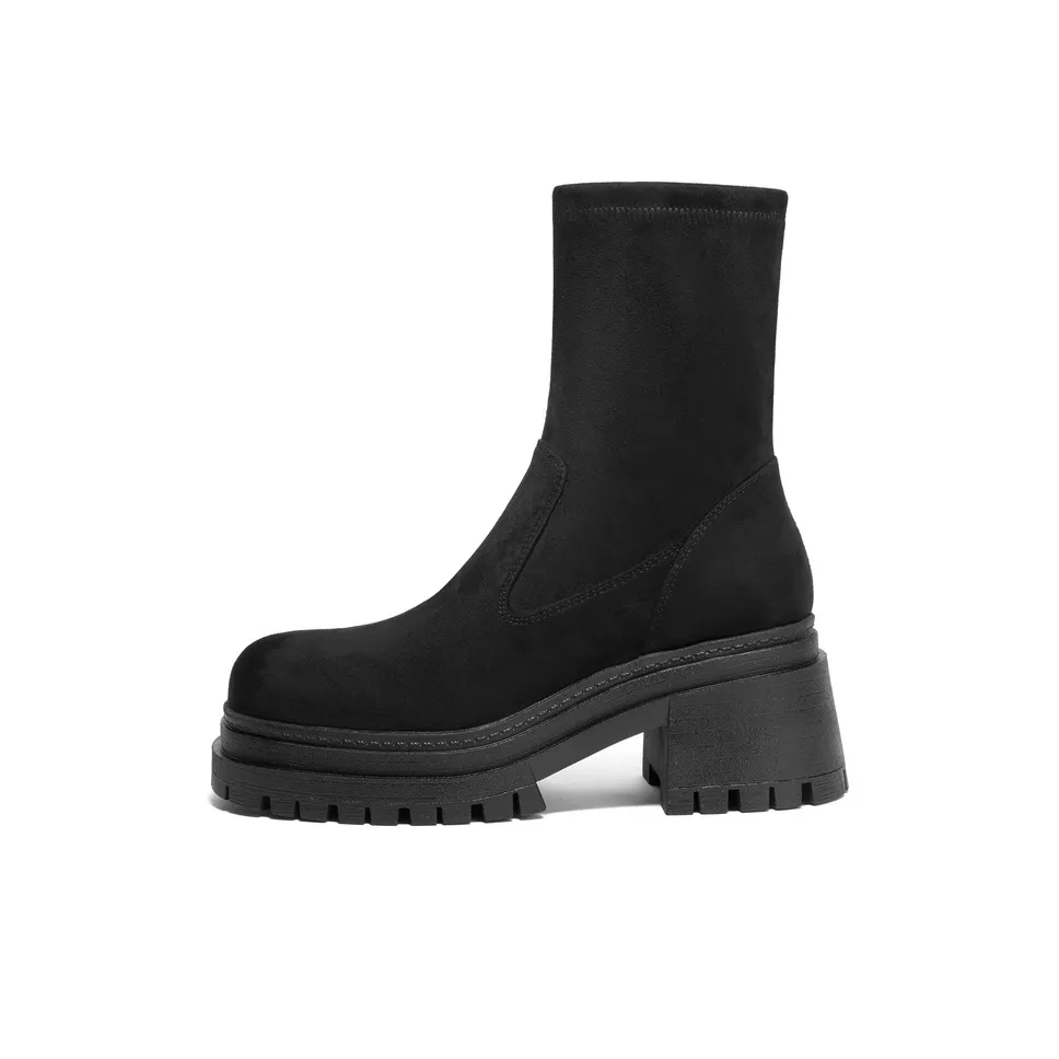 BELLE Botильоны 6 см Женские Черный Серый Кофейный