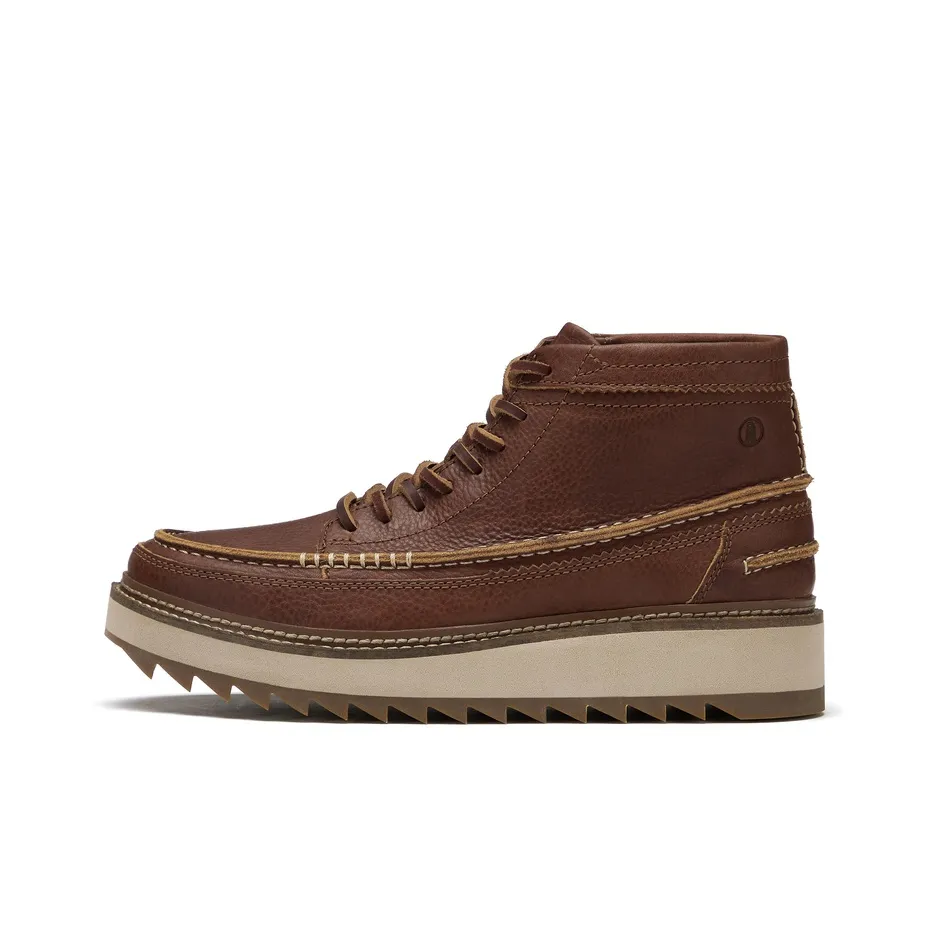 Clarks Abrasion Resistant Shock Absorbers Crew Outdoor Boots Men's Dark Umber