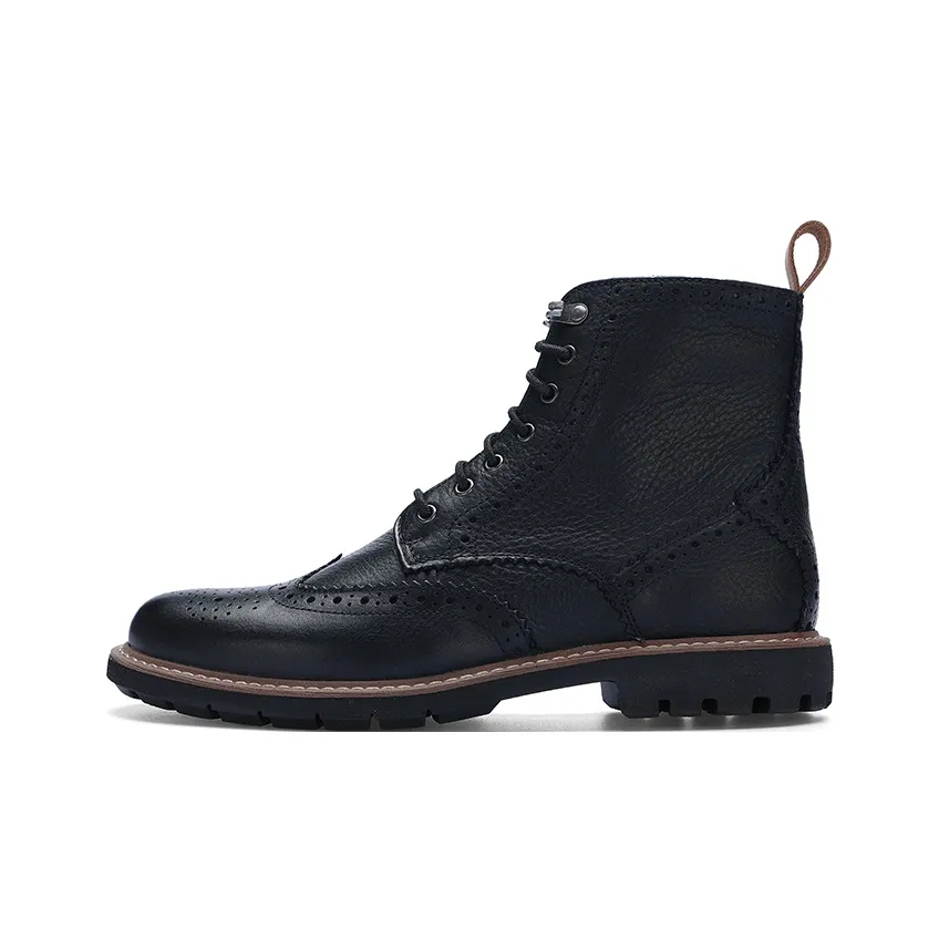 Clarks Short Martin Boot Men's Black