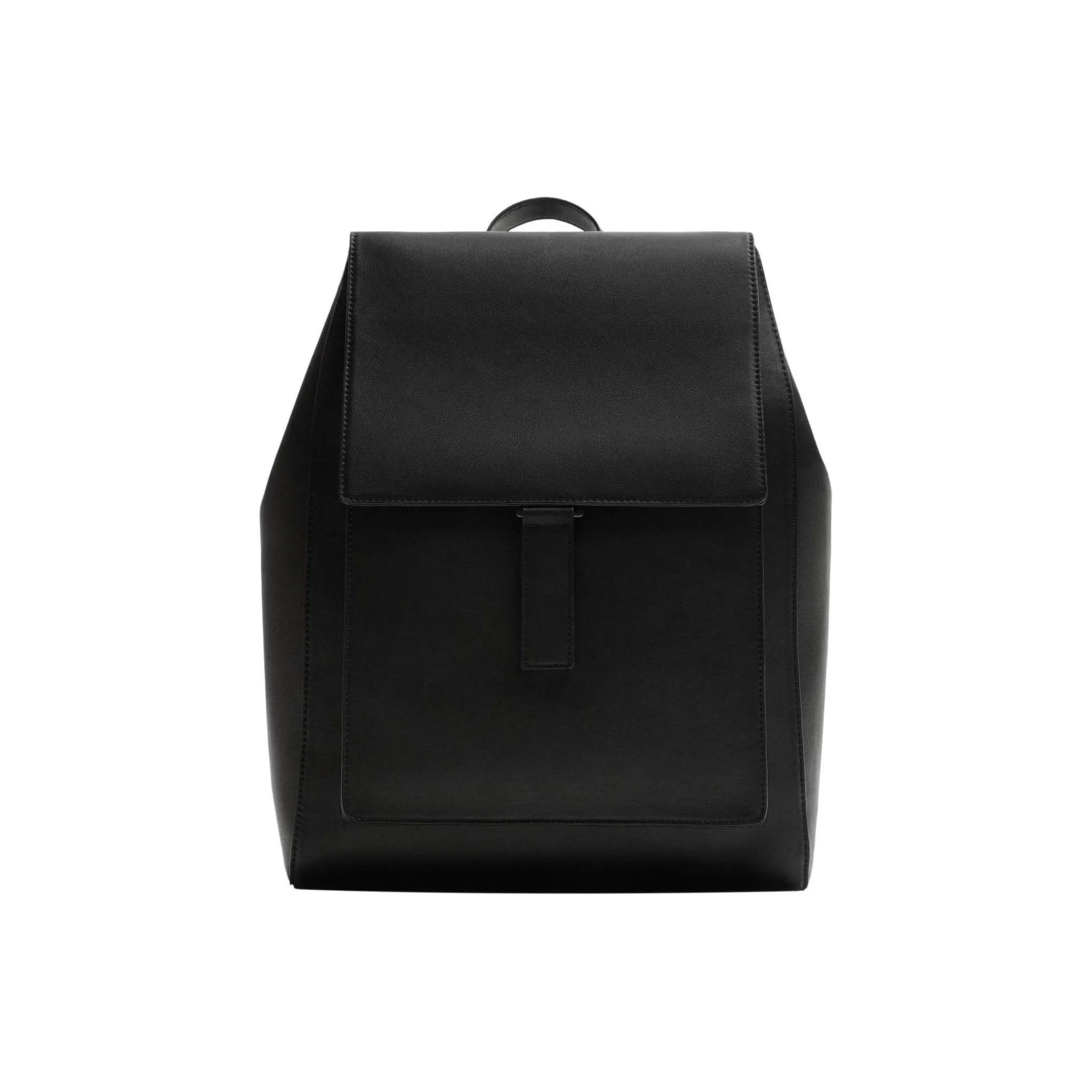 ZARA Polyurethane Backpack Tubas Men's Black