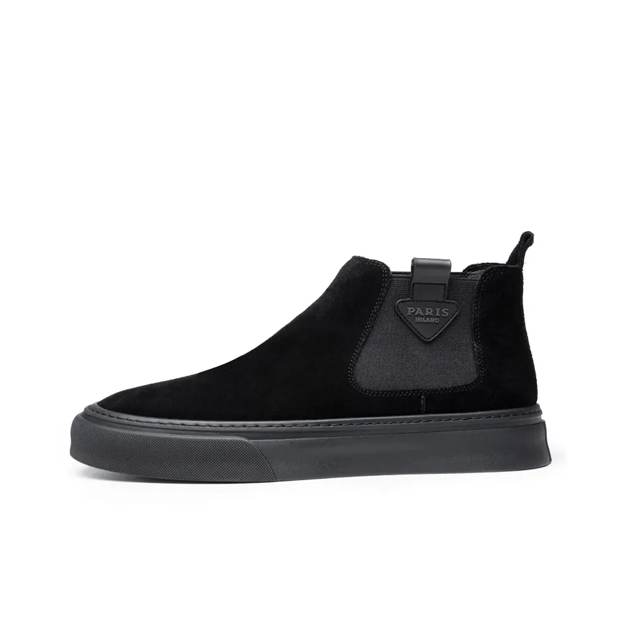 GZZ Short Chelsea Boots Men's Black
