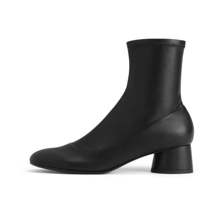 CHARLES&KEITH Small CK Ankle Boots 4cm Women's Multicolor