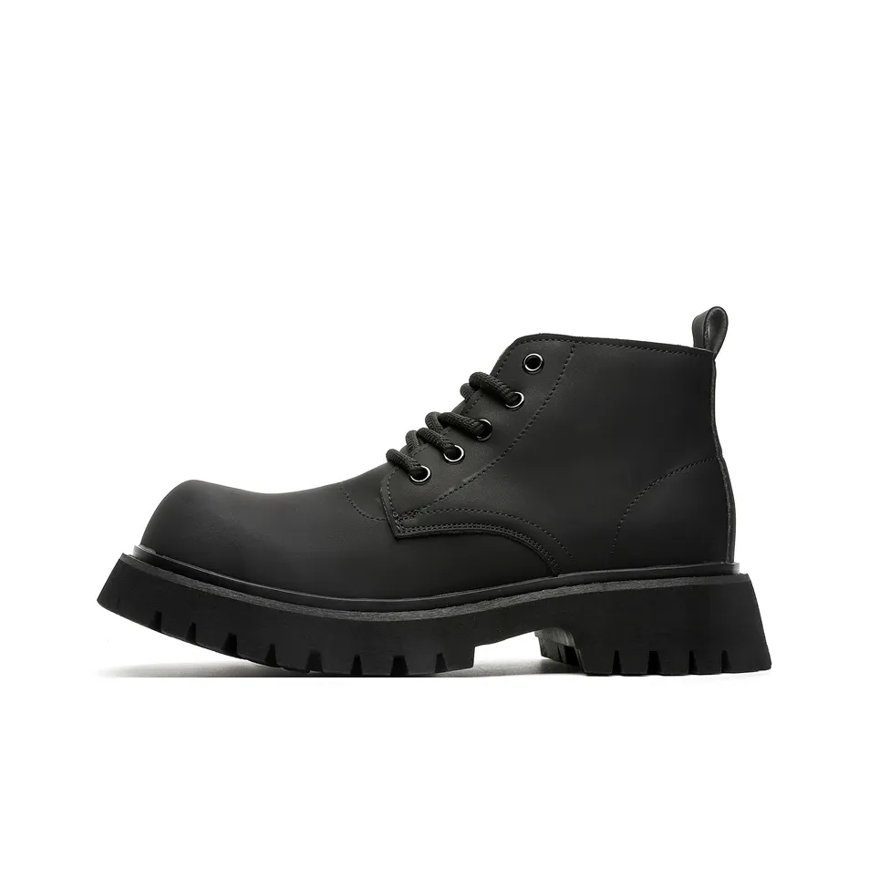 Chi Wolf Короткий Мартин Ботин Мужской Черный