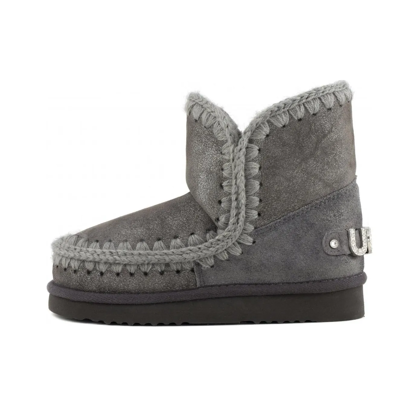 MOU Warm Short Mid-Calf Snow Boots Women's Gray
