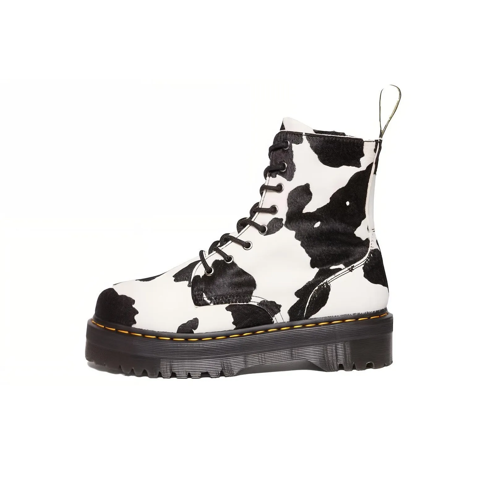 Dr. Martens Jadon Boot Hair On Platform Boot 'Cow Print'