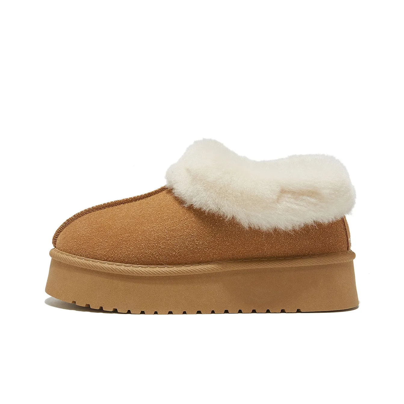 Medd Petite Platform Fleece-Lined Faux Fur Insulated Boots Ankle Length (Length Size) Snow Boots Cotton Boots Women's