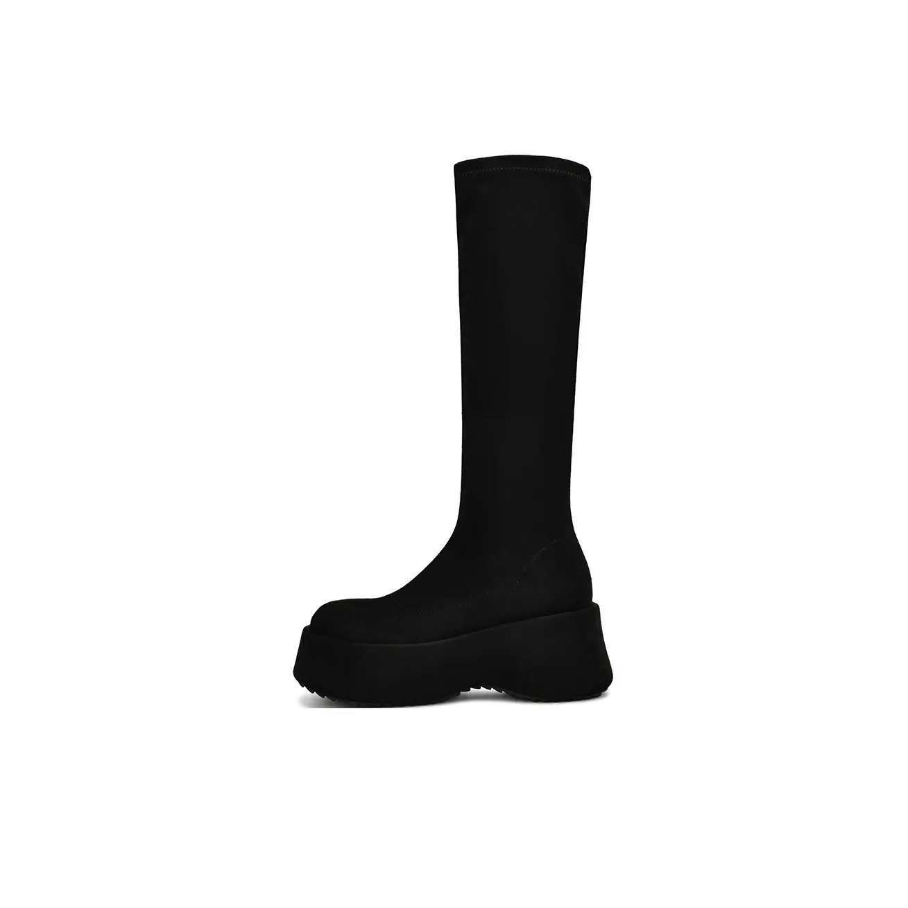 BOERDIQI Knight Botинки Колено Высокие сапоги 6,6 см Женские Черный