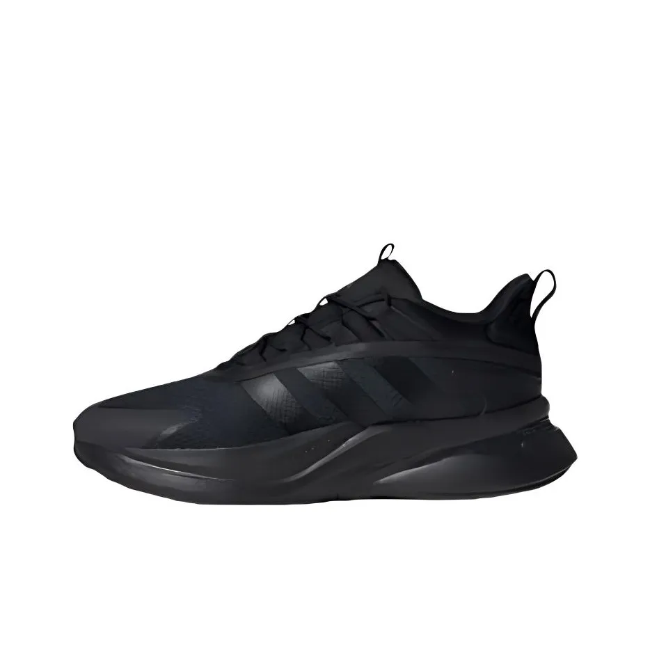 Adidas AlphaBounce Anti Slip Wear Resistant Low Top Casual shoes brand Men's Black