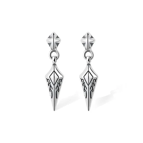 ETAHLOVE S925 Silver Earrings Unisex Date Confession Gift For Boyfriend Girl Surprise Anniversary Gift