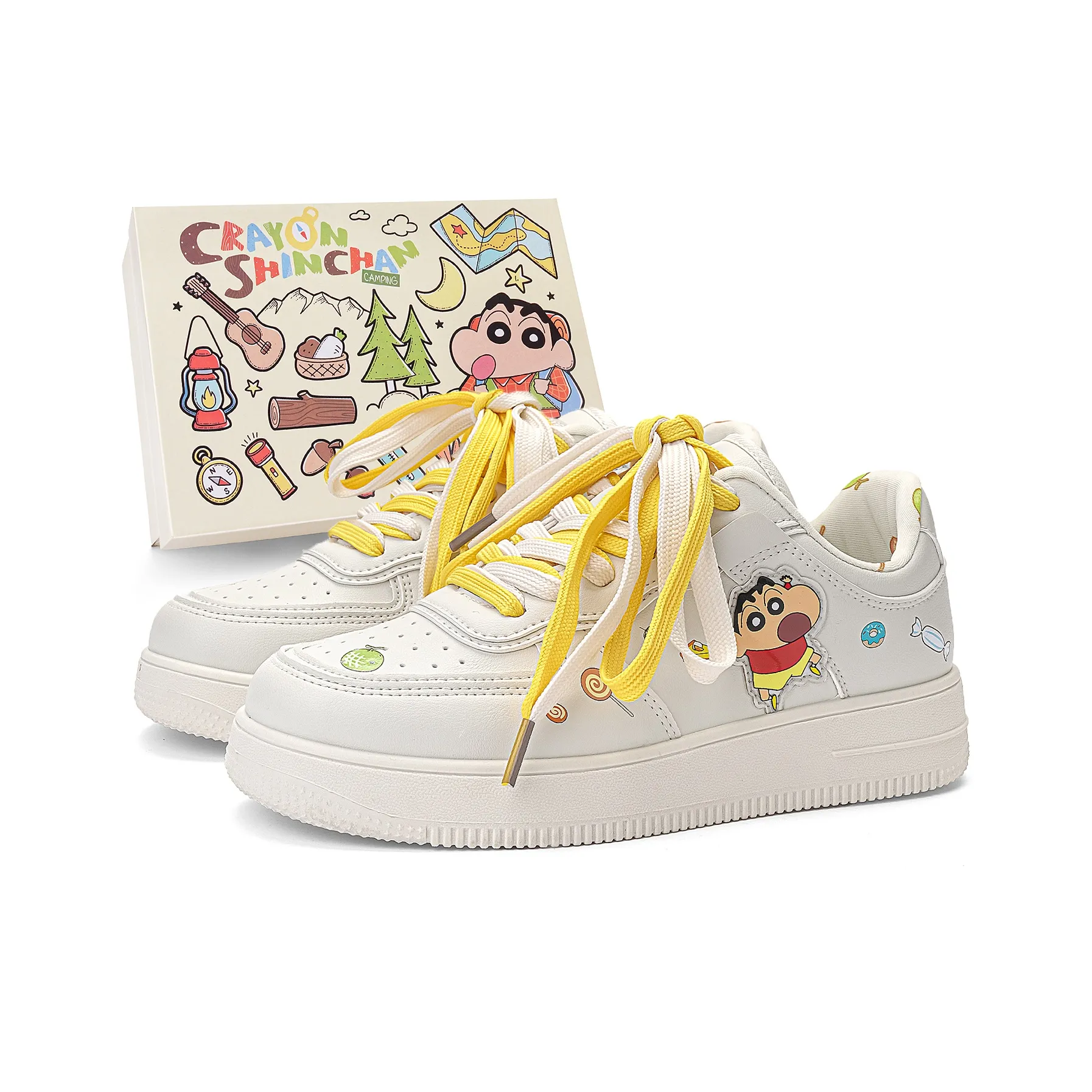 Crayon Shinchan Низкие кроссовки для скейтбординга унисекс