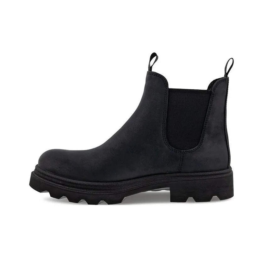 Ecco Short Chelsea Boots Men's Black
