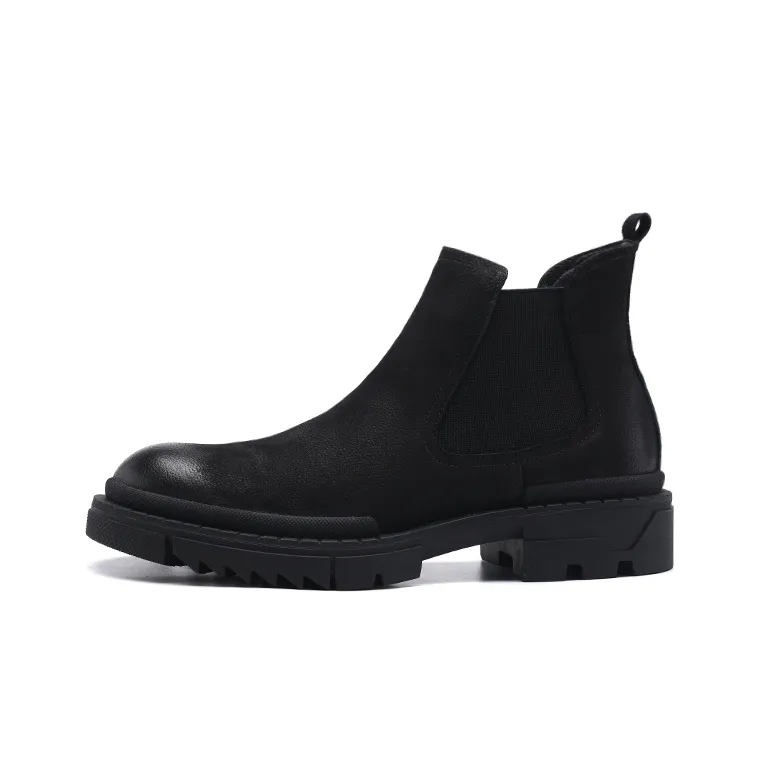 Oak Elephant Short Chelsea Boots Men's Black