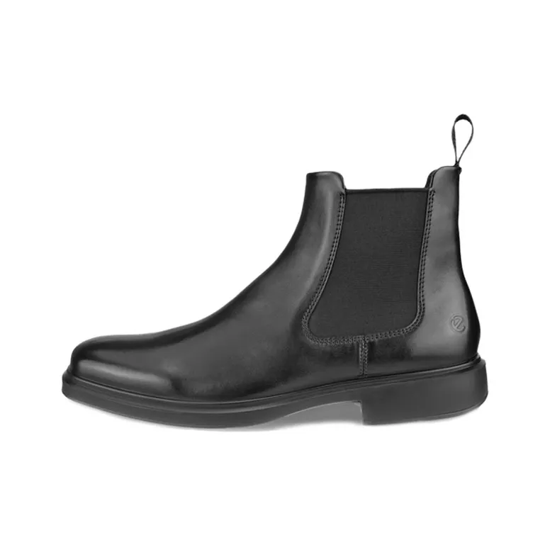 Ecco Short Chelsea Boots Men's Black
