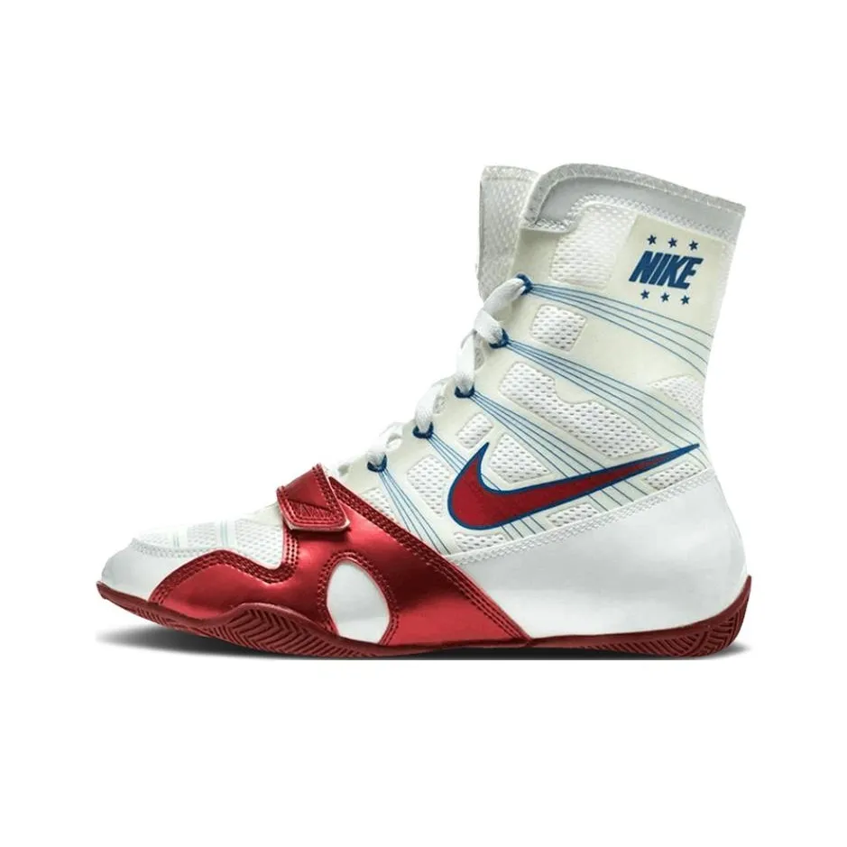 Nike HyperKO Anti Slip Wear Resistant High Top Training Shoes Men's White Red
