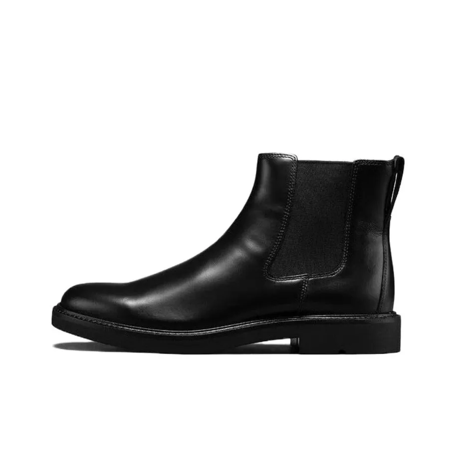 Ecco Urban London Series Short Chelsea Boots 3CM Men's Black