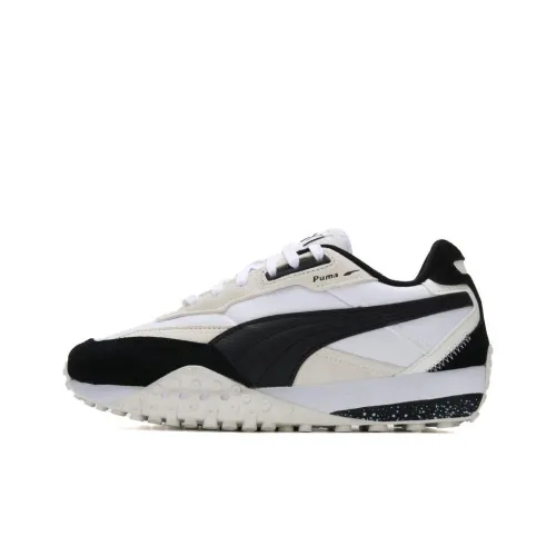 PUMA Blktop Rider Беговые кроссовки Низкие Черно-белая панда Унисекс