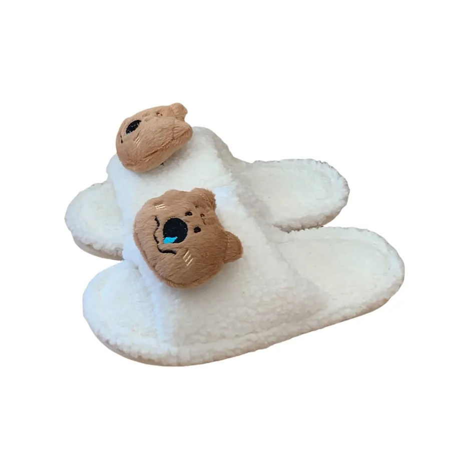 SHIGUDE Indoor Cotton Slipper Shoes offers Women's White