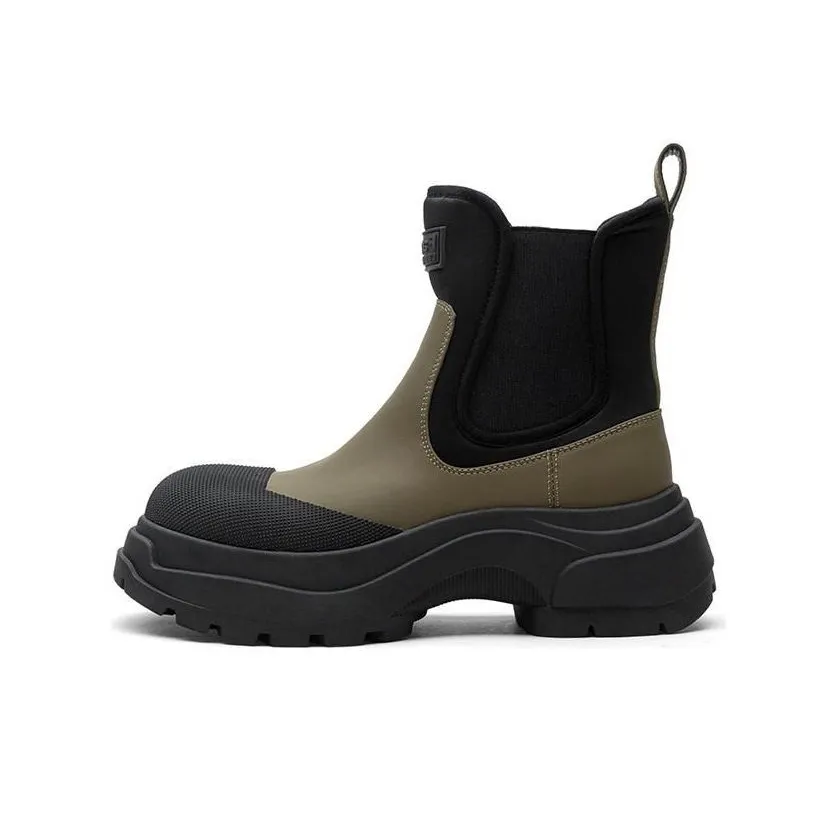 TOOMANYSHOES Mocha Chelsea Boots 6cm Women's Dark Gray