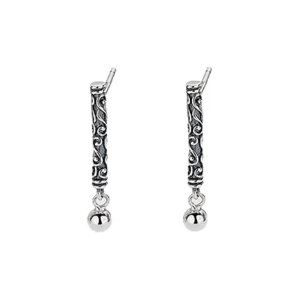 ETAHLOVE S925 Silver Earrings Unisex Date Confession Gift For Boyfriend Girl Surprise Anniversary Gift