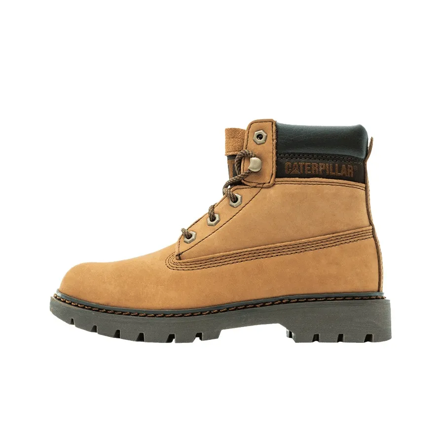 CAT Yellow Boots LYRIC Collection Crew Outdoor Women's Brown Yellow