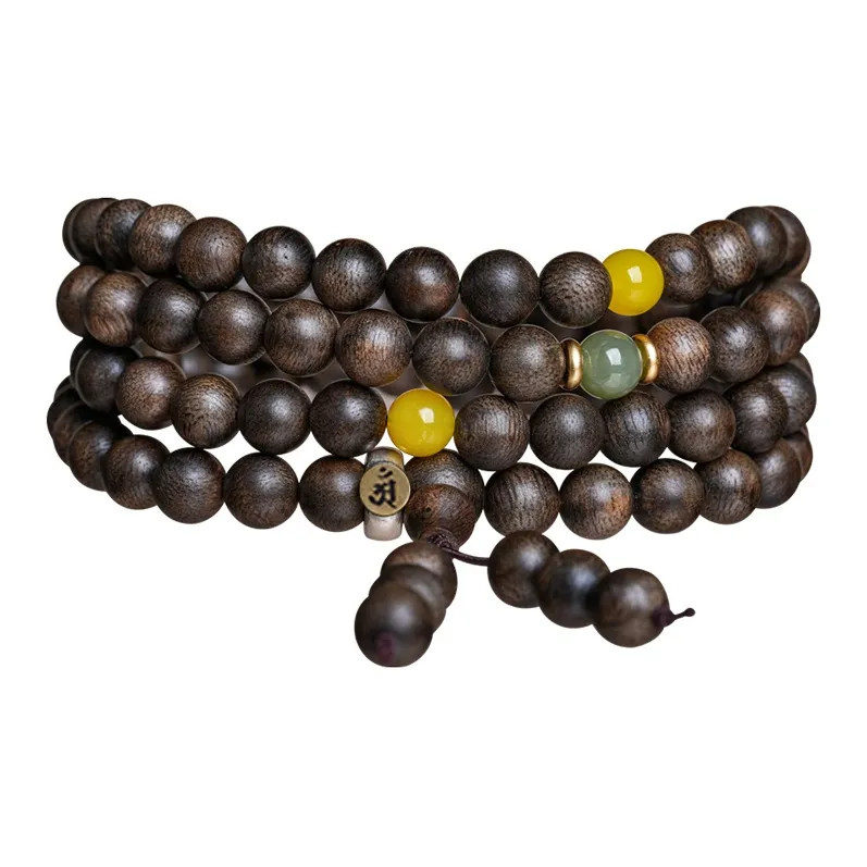 GUMUJIANG Fragrance Agarwood Beaded Bracelet, Promising Future Unisex
