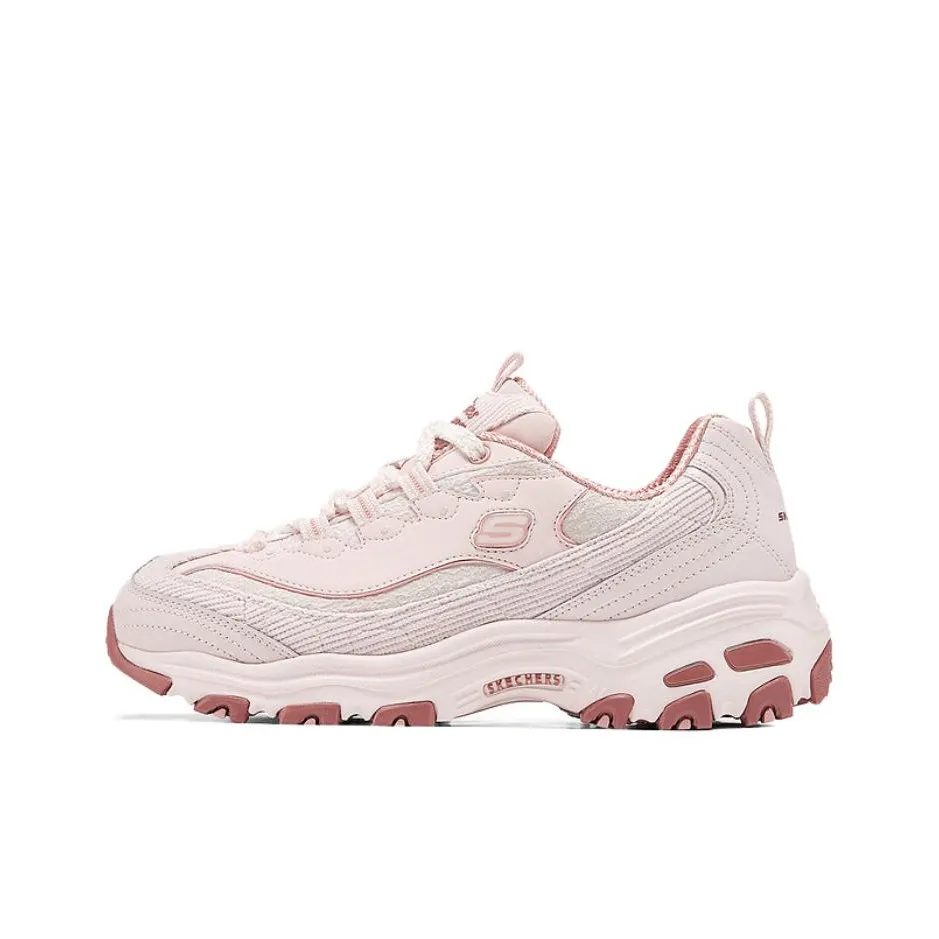 Skechers DLITES Low Top Chunky Sneakers Women's Pink