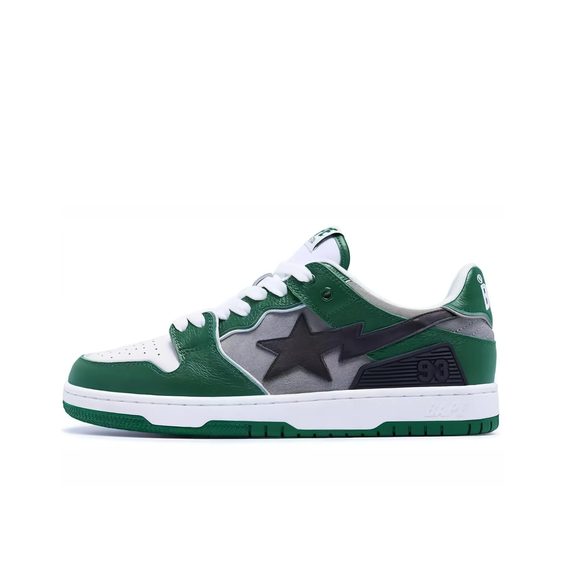 A BATHING APE SK8 STA Низкий Топ Стильный Скейтбординг Женские Зеленый